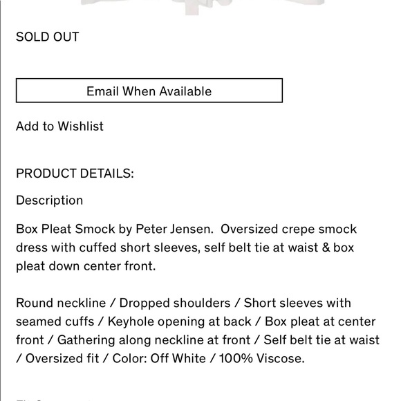 Box Pleat Smock by Peter Jensen - Picture 5 of 10